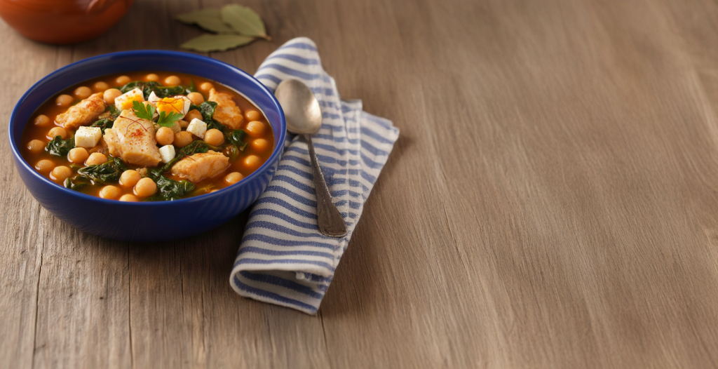 Potaje de vigilia con balacao en salazón